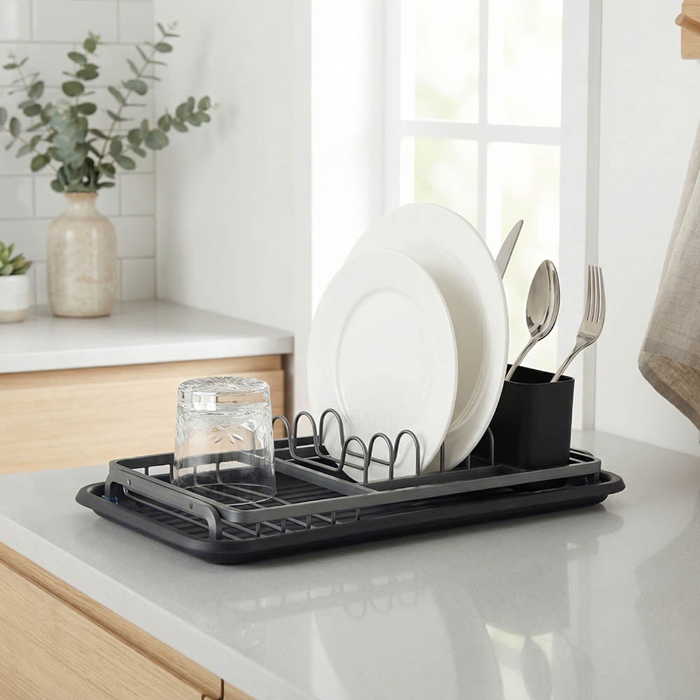 Сушилник за съдове Luigi Ferrero FR-3821A 42x23x12cm, черен