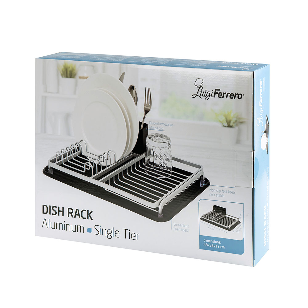 Сушилник за съдове Luigi Ferrero FR-3932A 43x32x12cm, сребрист