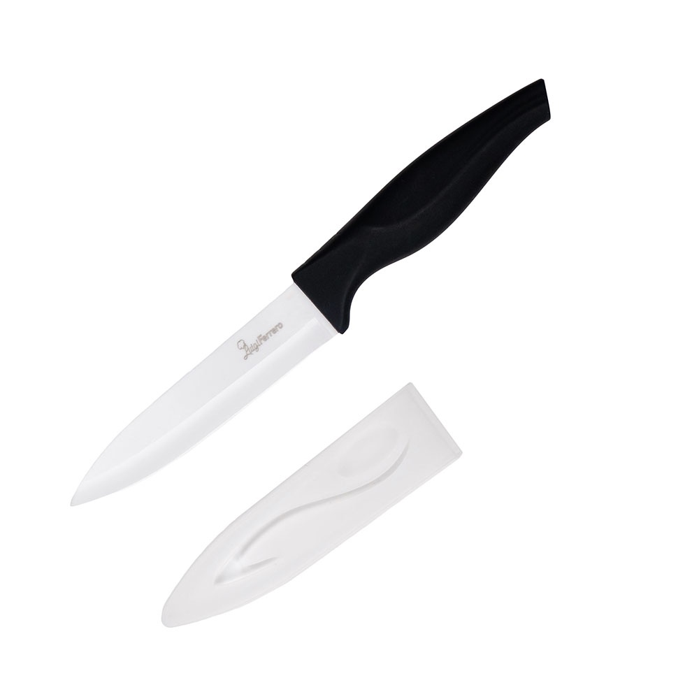 Нож Luigi Ferrero FR-1705C 13cm, керамичен, черен