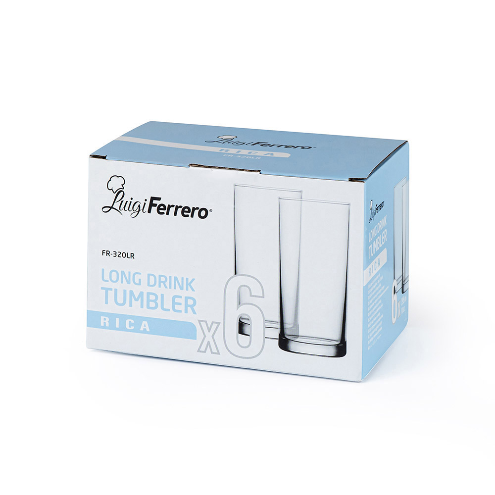 Чаша за вода Luigi Ferrero Rica FR-320LR 295ml, 6 броя