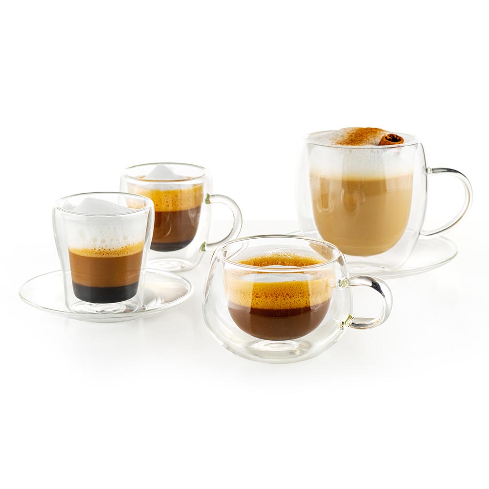 Чаша за еспресо с дръжка Luigi Ferrero Coffeina FR-8014 90ml, 2 броя