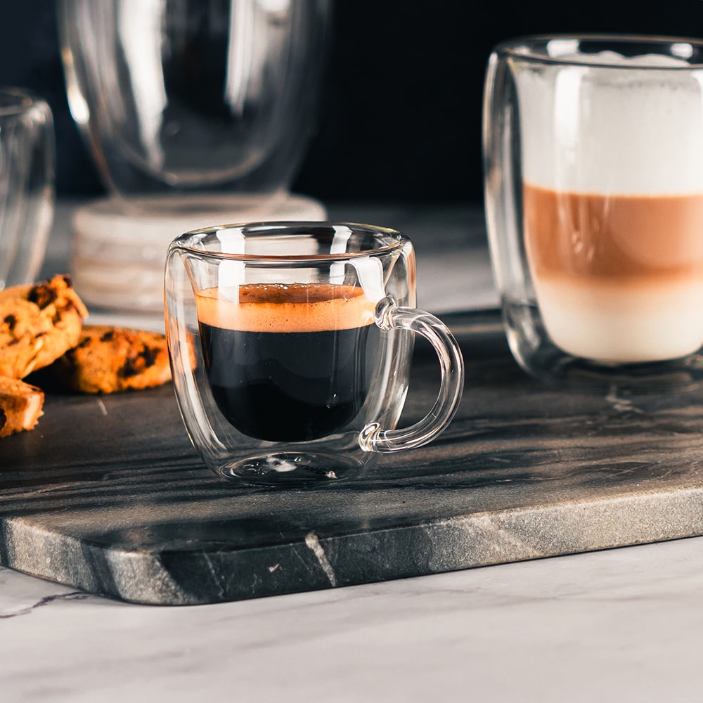 Чаша за еспресо с дръжка Luigi Ferrero Coffeina FR-8014 90ml, 2 броя