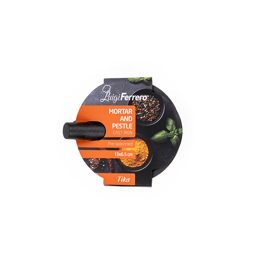 Хаванче за подправки с чукало  Luigi Ferrero Tika FR-1364 13x6.5cm, чугун