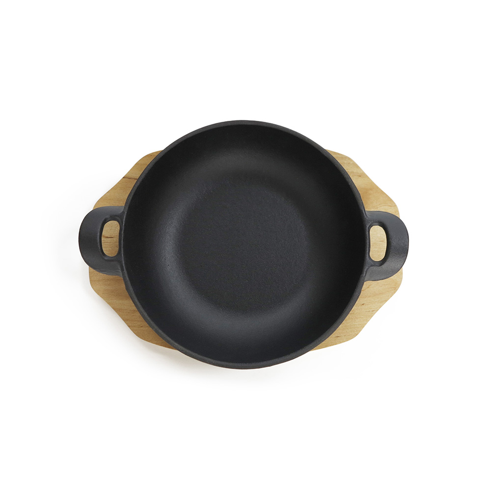 Съд за готвене и сервиране с 2 дръжки Luigi Ferrero Tika FR-2144 21.5x16.5x4.4cm, чугун