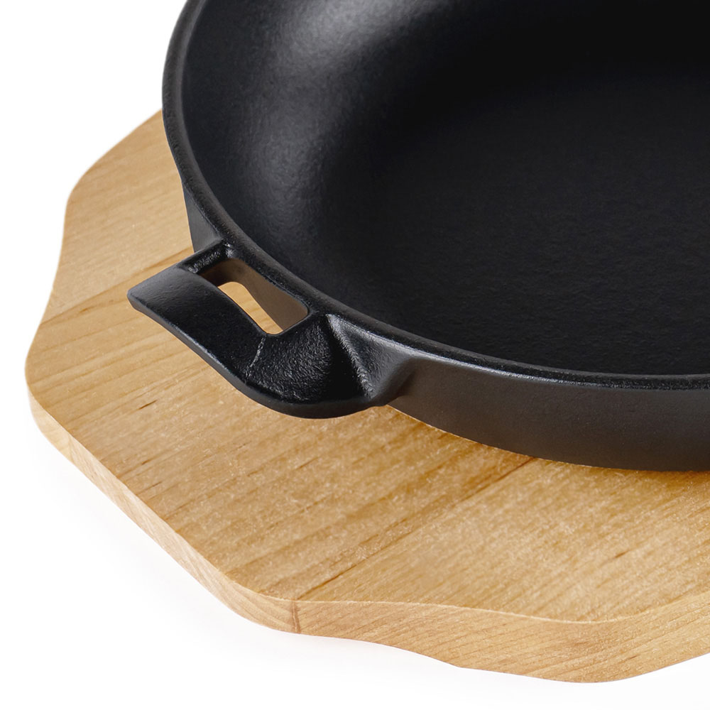 Съд за готвене и сервиране с две дръжки Luigi Ferrero Tika FR-2545 25x20x4.5cm, чугун