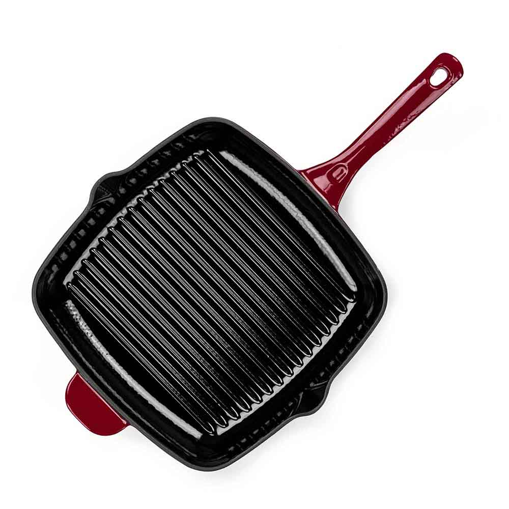 Тиган грил Luigi Ferrero Opera FR-2752 27x27cm, eмайлиран чугун