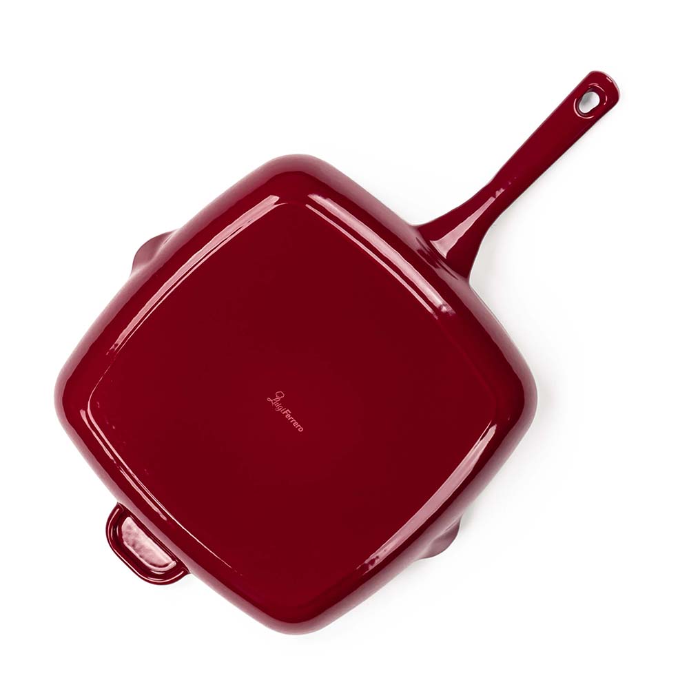 Тиган грил Luigi Ferrero Opera FR-2752 27x27cm, eмайлиран чугун