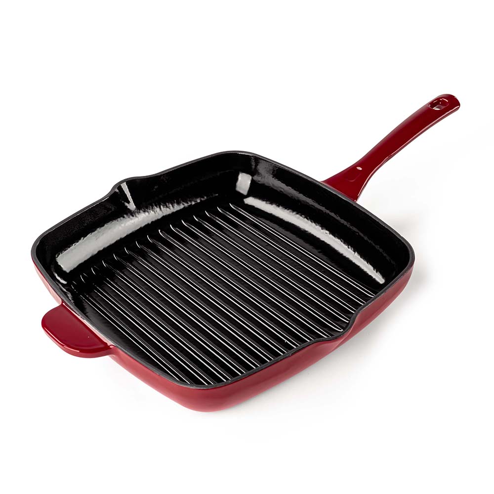 Тиган грил Luigi Ferrero Opera FR-2752 27x27cm, eмайлиран чугун