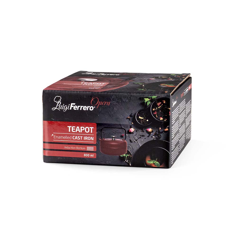 Чайник Luigi Ferrero Opera FR-1613, 800ml, eмайлиран чугун