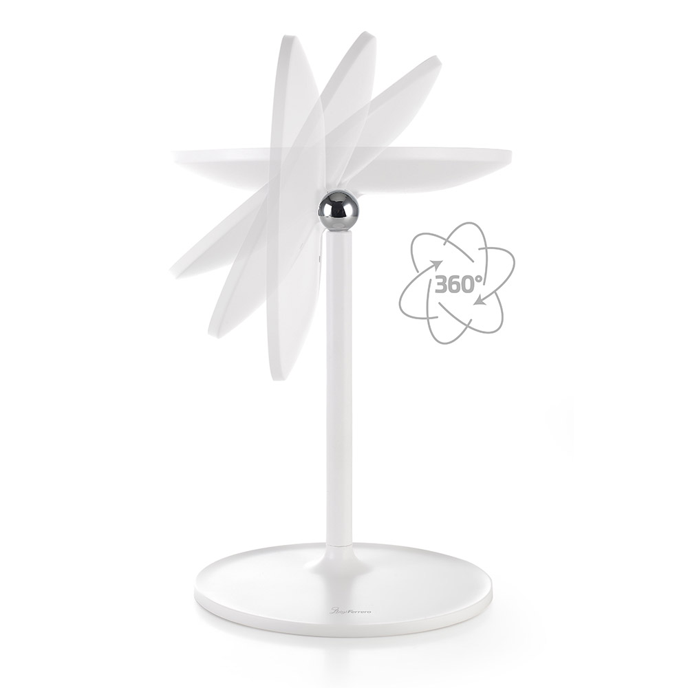 LED козметично огледало за грим Luigi Ferrero FR-801, кръг, 20 cm