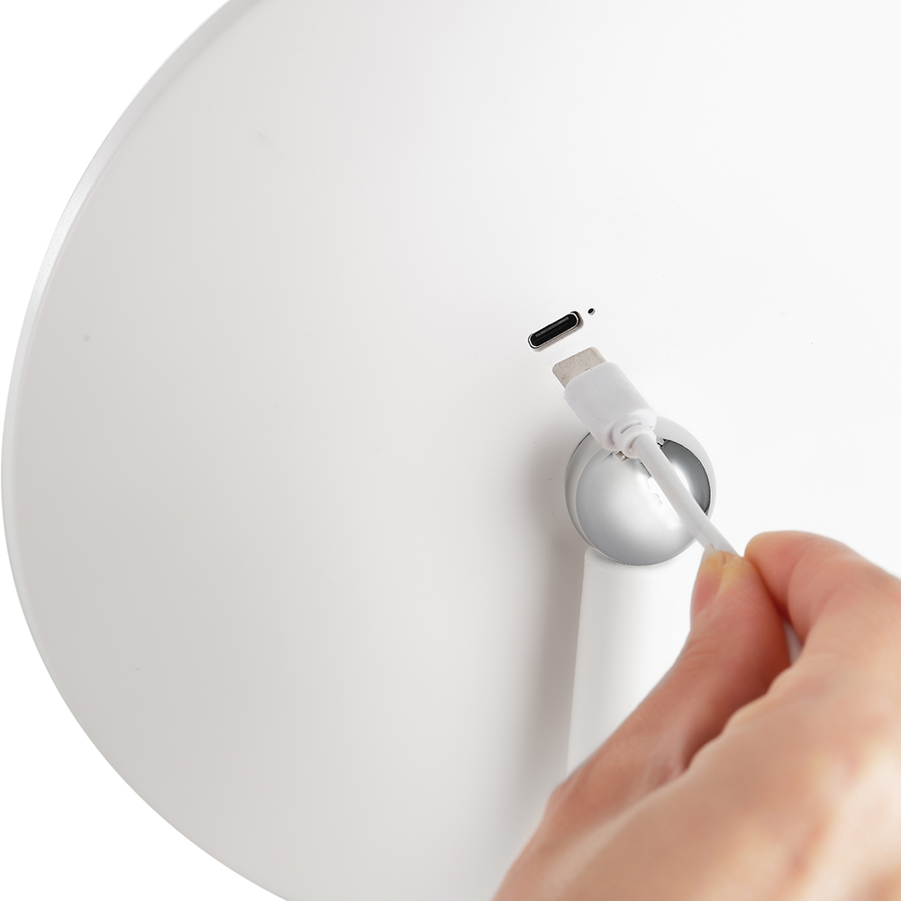 LED козметично огледало за грим Luigi Ferrero FR-801, кръг, 20 cm