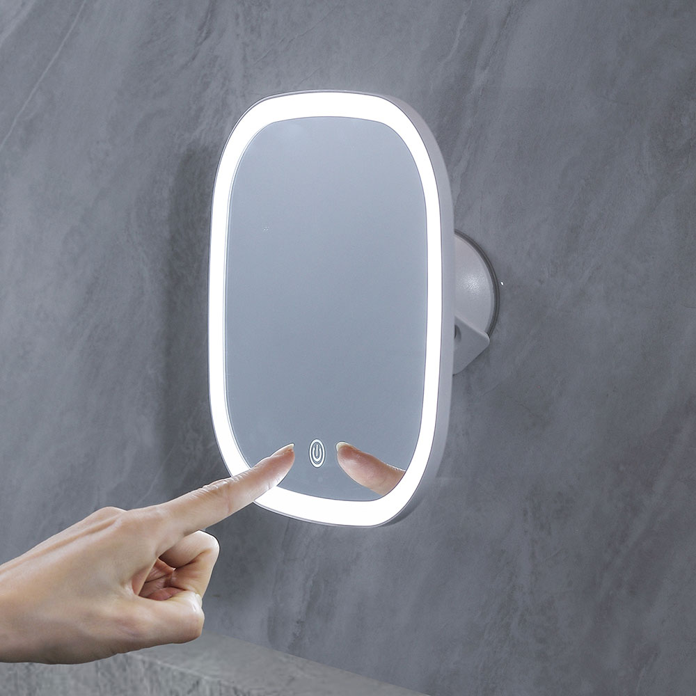 LED козметично огледало за грим Luigi Ferrero FR-801, квадрат, 20x20 cm