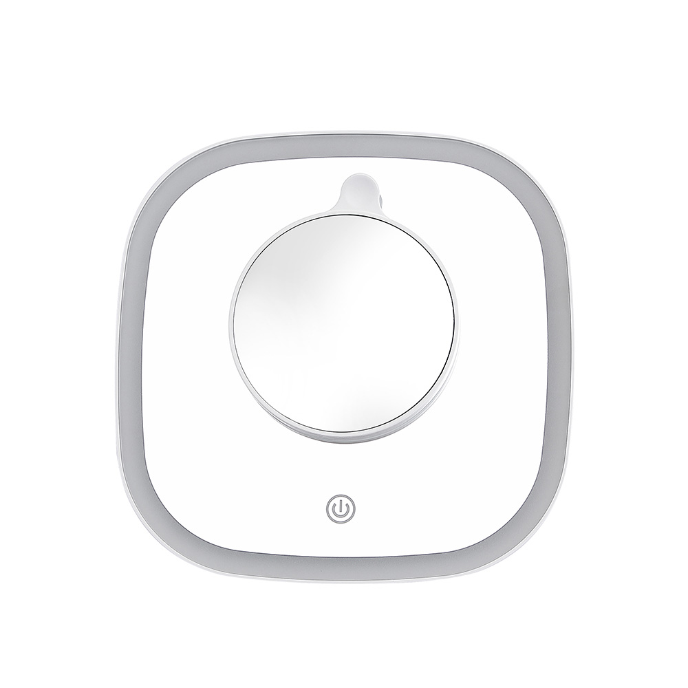 LED козметично огледало за грим Luigi Ferrero FR-801, квадрат, 20x20 cm