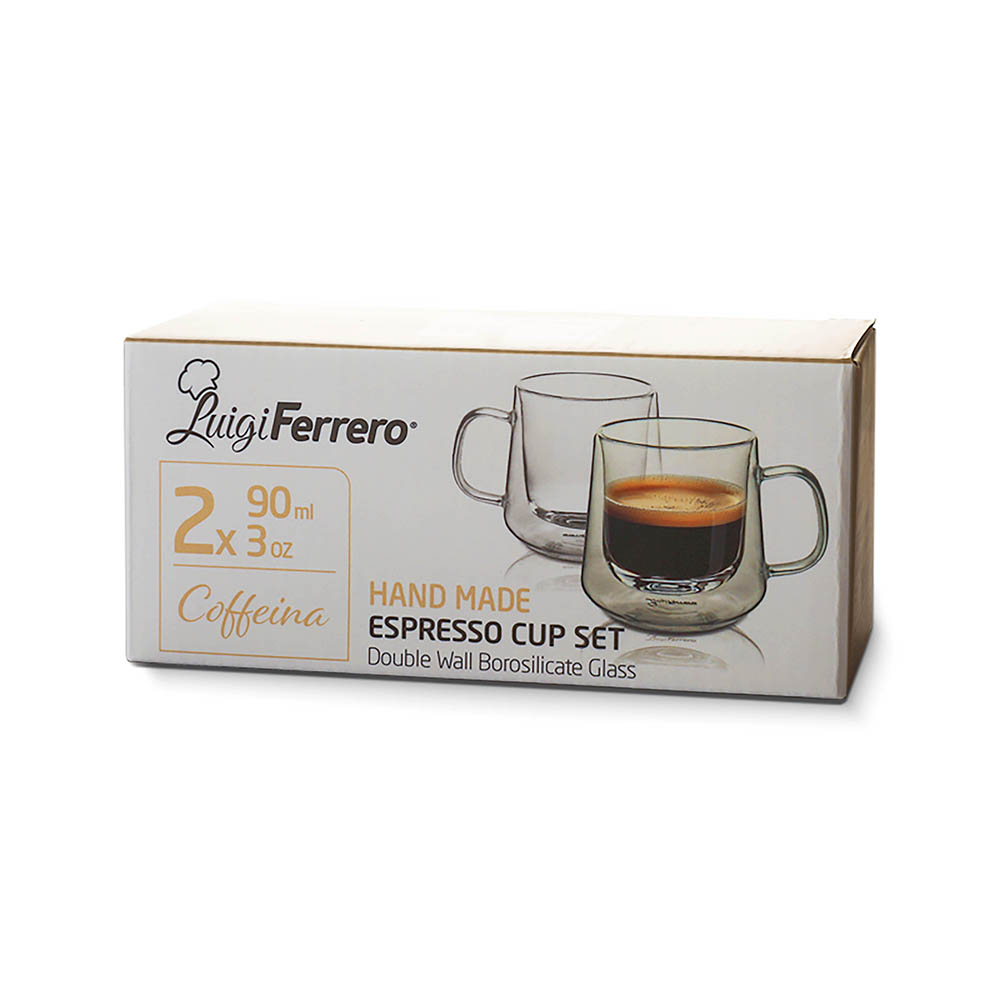 Чаша за еспресо Luigi Ferrero Coffeina FR-8047 90ml, 2 броя