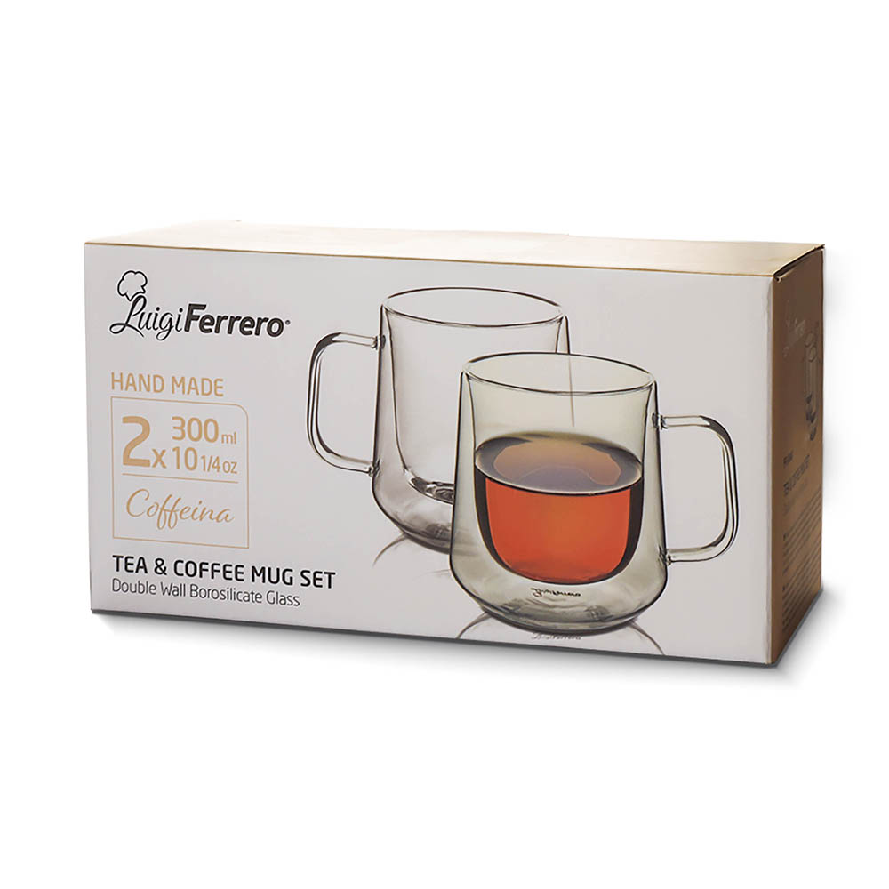 Чаша за чай и кафе Luigi Ferrero Coffeina FR-8048 300ml, 2 броя
