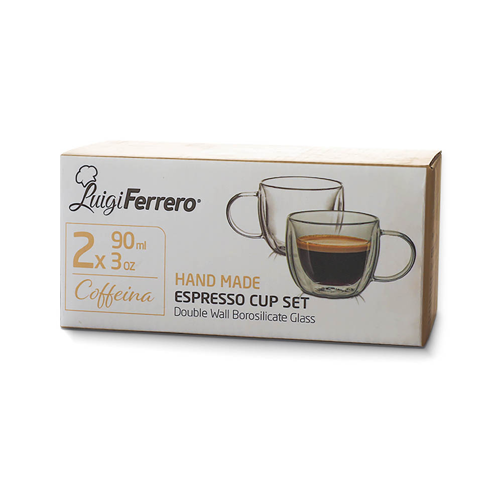 Чаша за еспресо Luigi Ferrero Coffeina FR-8056E 90ml, 2 броя