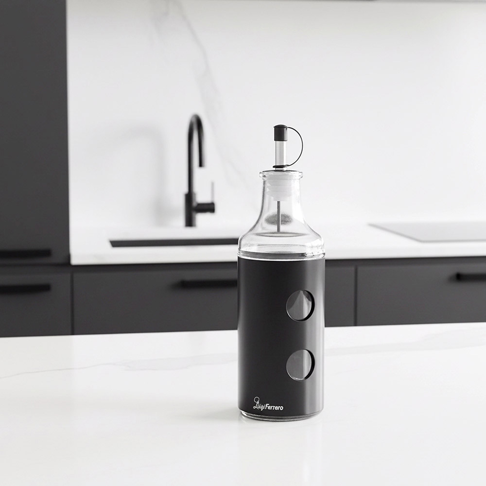 Бутилка за оцет и олио Luigi Ferrero Hanna FR-1443B 430ml, черна